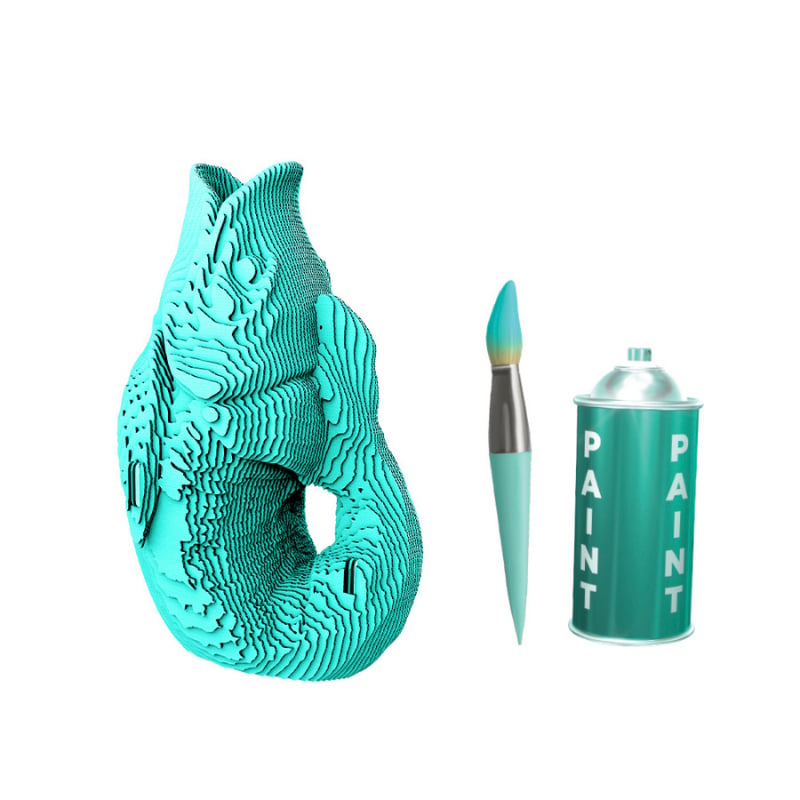 Cartonic 3D Puzzle - FISH VASE