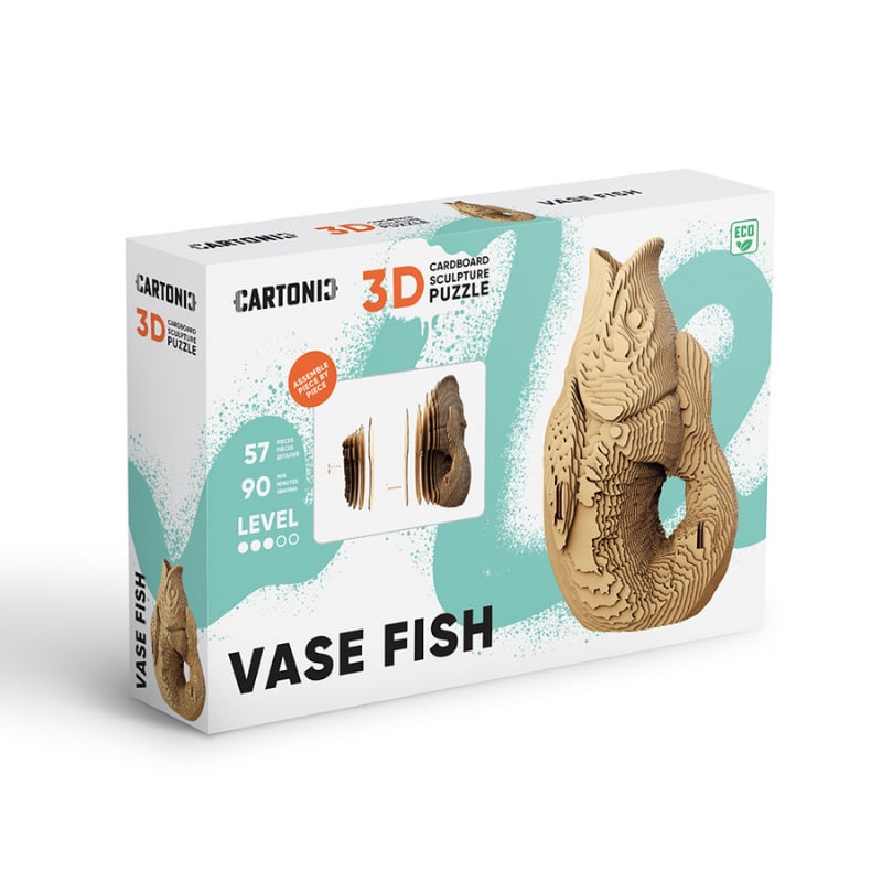 Cartonic 3D Puzzle - FISH VASE
