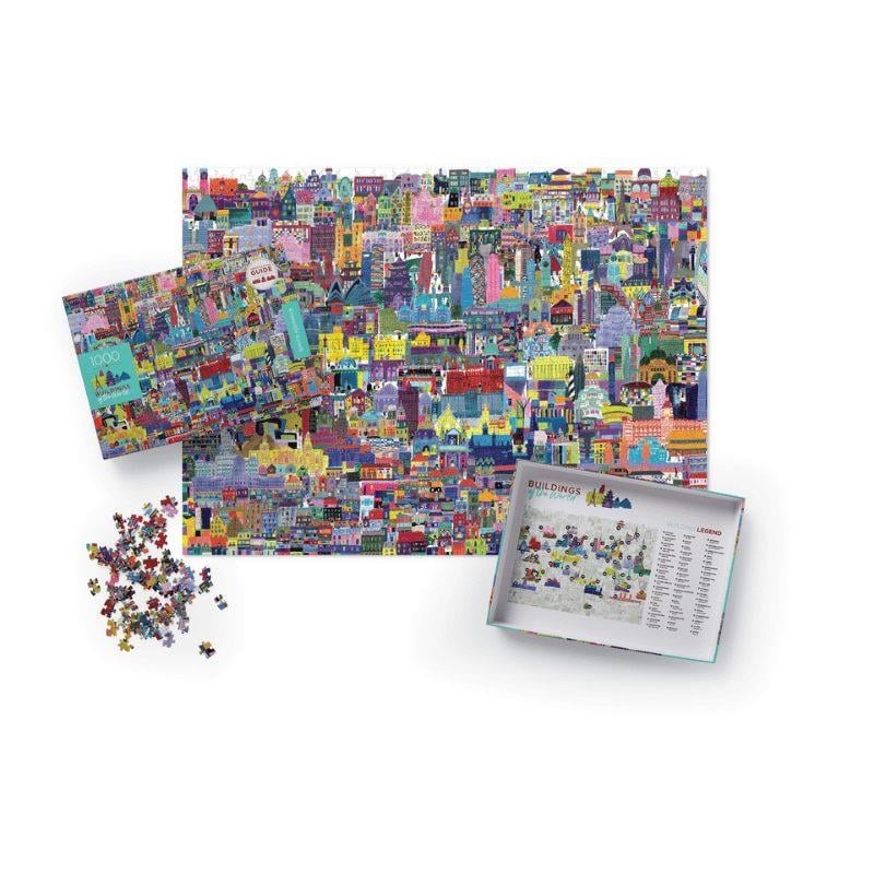 Crocodile Creek Aile  Puzzle - 1000 Parça - Dünyanın Binaları
