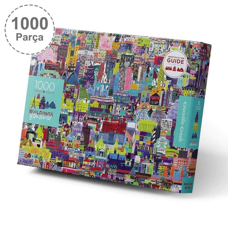 Crocodile Creek Aile  Puzzle - 1000 Parça - Dünyanın Binaları