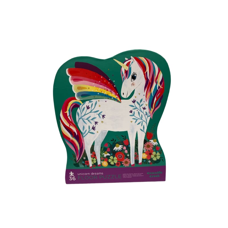 Crocodile Creek Dekoratif Puzzle - 36 Parça - Unicorn | Isabel Abbey