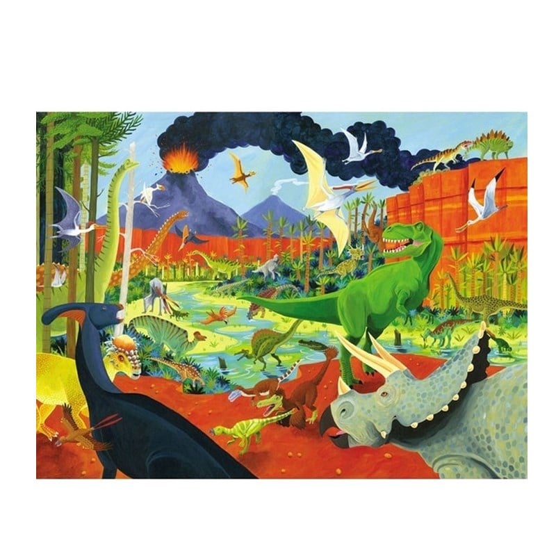 Crocodile Creek Dekoratif Puzzle Dinozor 300 Parça