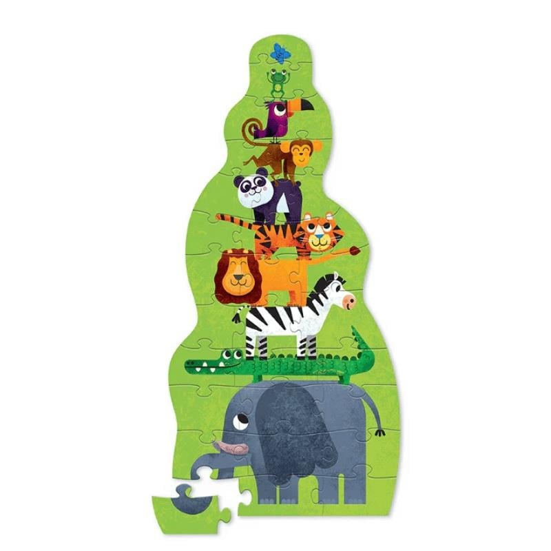 Crocodile Creek Dev Kule Puzzle - 30 Parça - Orman