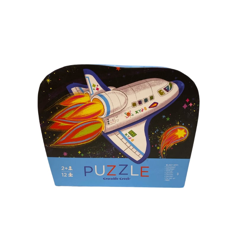 Crocodile Creek Mini  Puzzle - 12  Parça - Roket