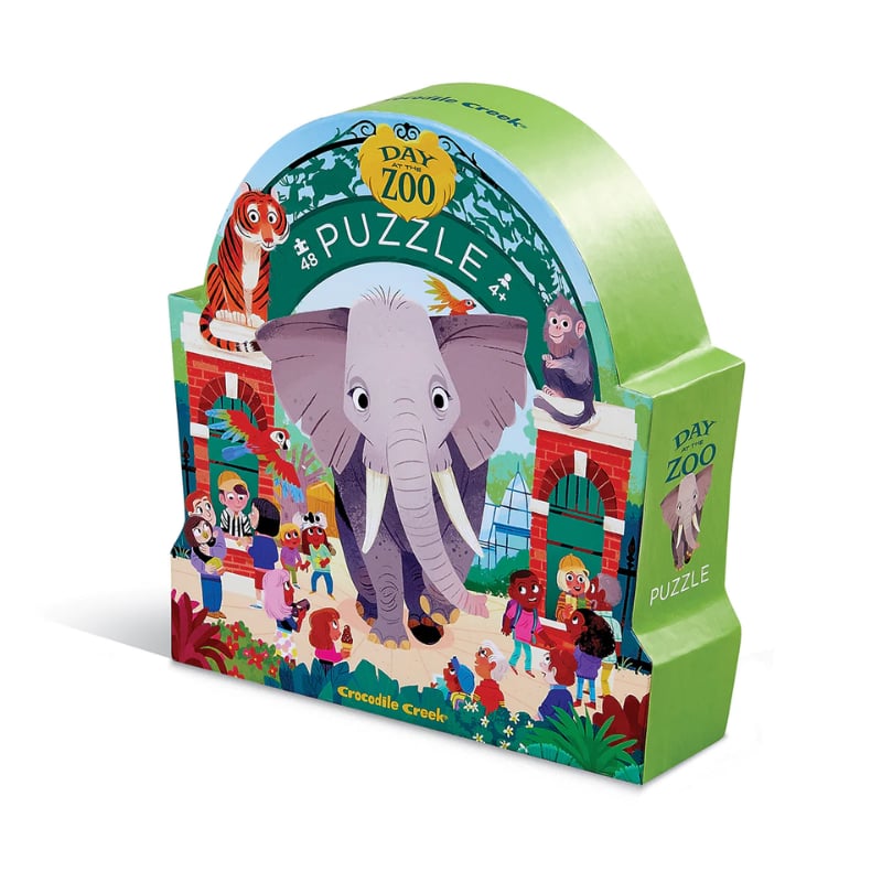 Crocodile Creek Müzede Bir Gün Puzzle - 48 Parça - Hayvanat Bahçesi
