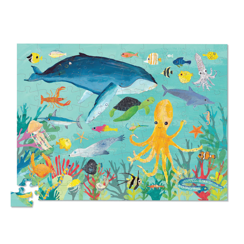 Crocodile Creek Puzzle - 100 Parça - Deniz Canlıları