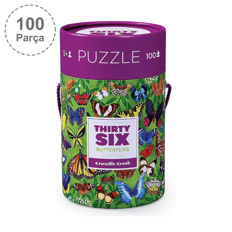 Crocodile Creek Puzzle - 100 Parça - Kelebekler