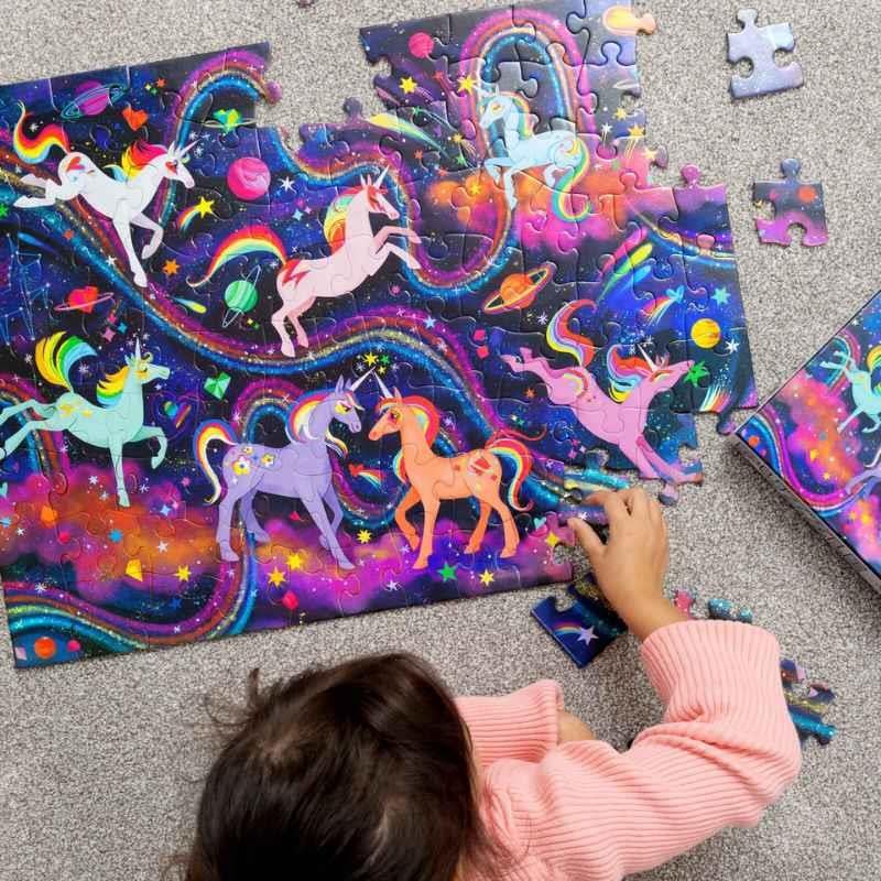Crocodile Creek Puzzle - 100 Parça - Unicorn Galaksi