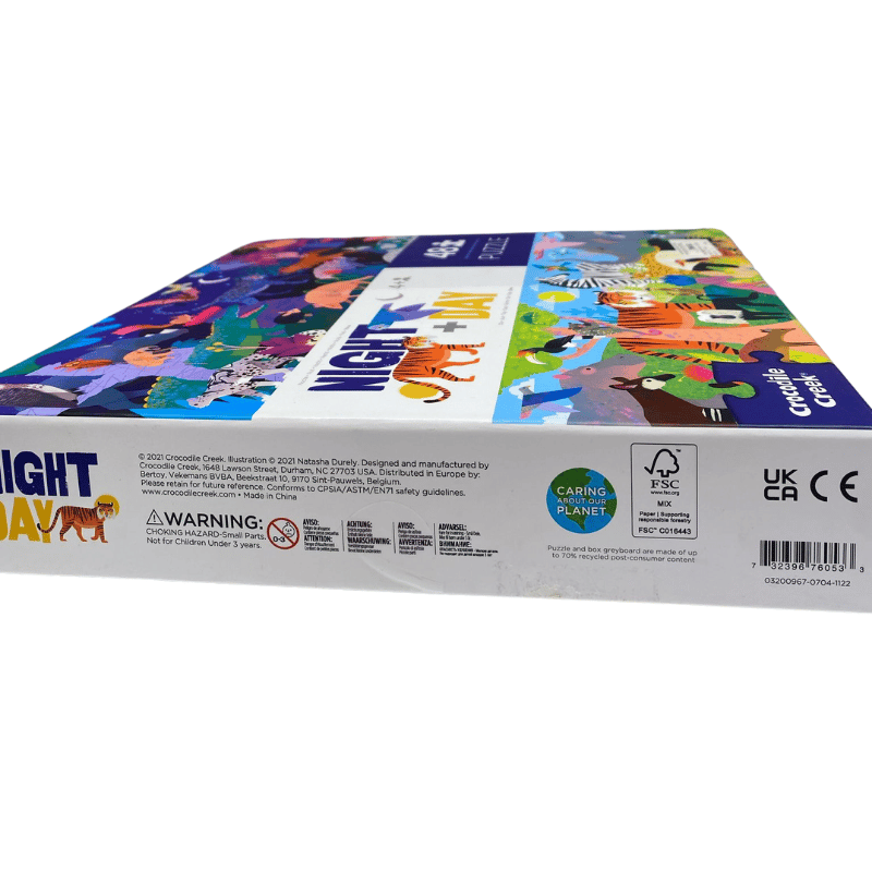 Crocodile Creek  Puzzle - 48  Parça - Hayvanlar Alemi - Gece+Gündüz
