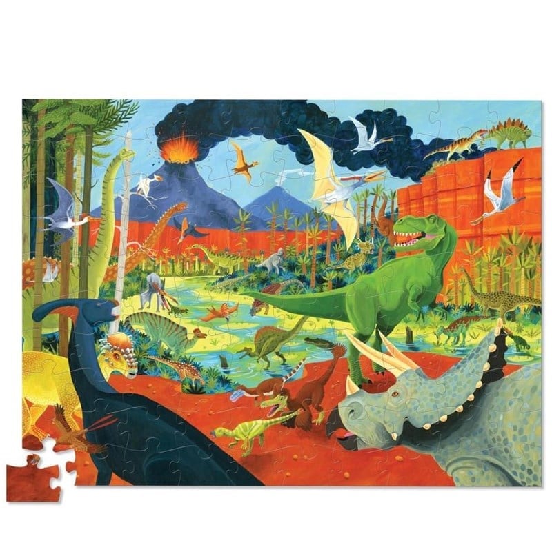Crocodile Creek Puzzle Dinozor 100 Parça