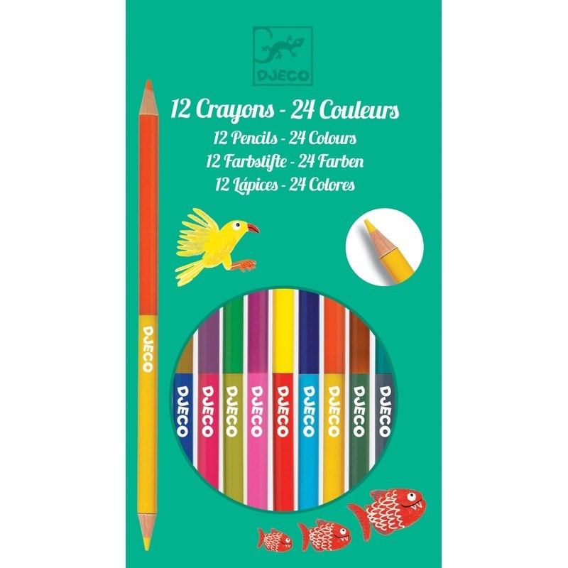 Djeco Boyalar/12'li Çift Taraflı Boya Kalemi