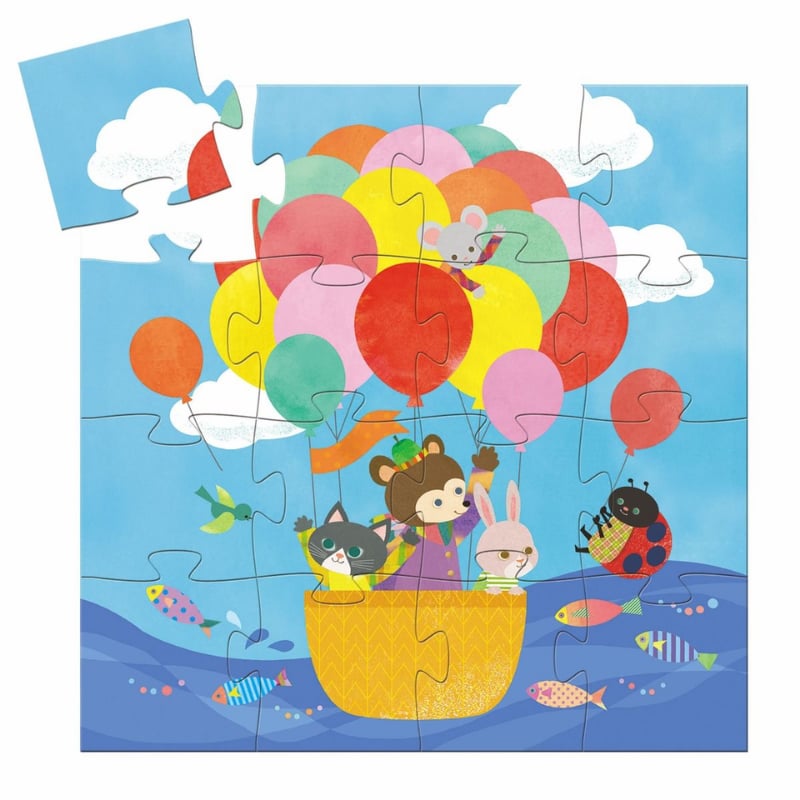 Djeco Dekoratif Puzzle 16 Parça -  Balloon