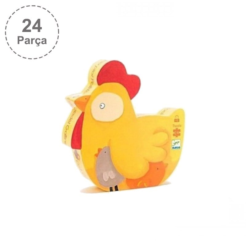 Djeco Dekoratif Puzzle 24 Parça/Cock-A-Doodle-Doo!