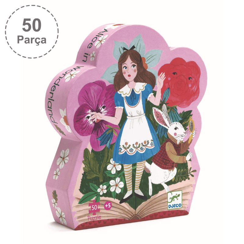 Djeco Dekoratif Puzzle 50 Parça/Alice Harikalar Diyarında