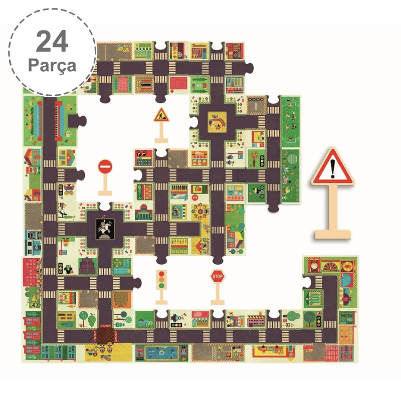 Djeco Dev Puzzle 24 Parça/ The City