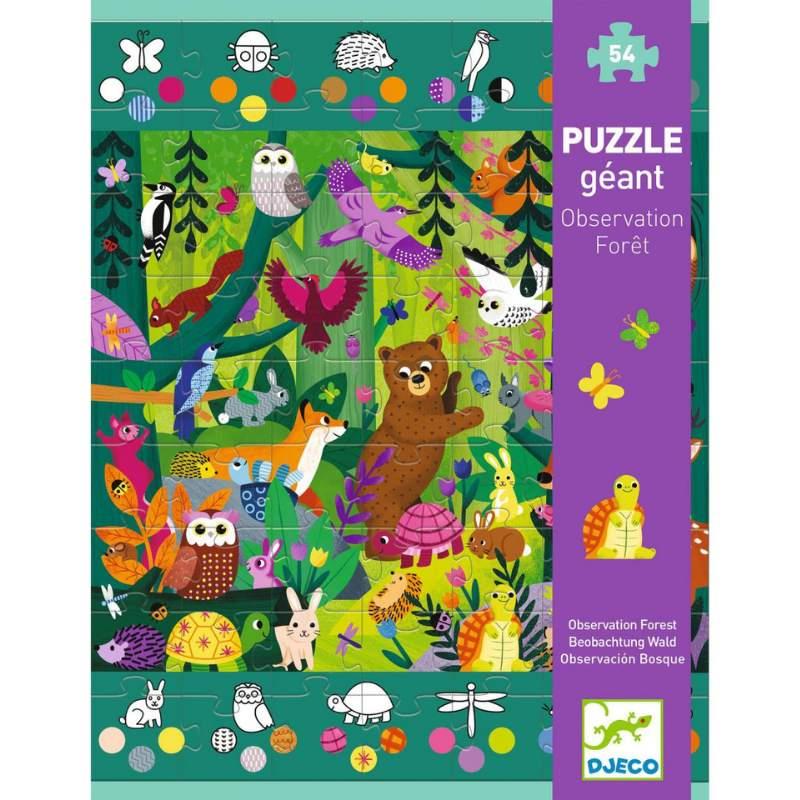 Djeco Dev Puzzle 54 Parça / Observation Forest