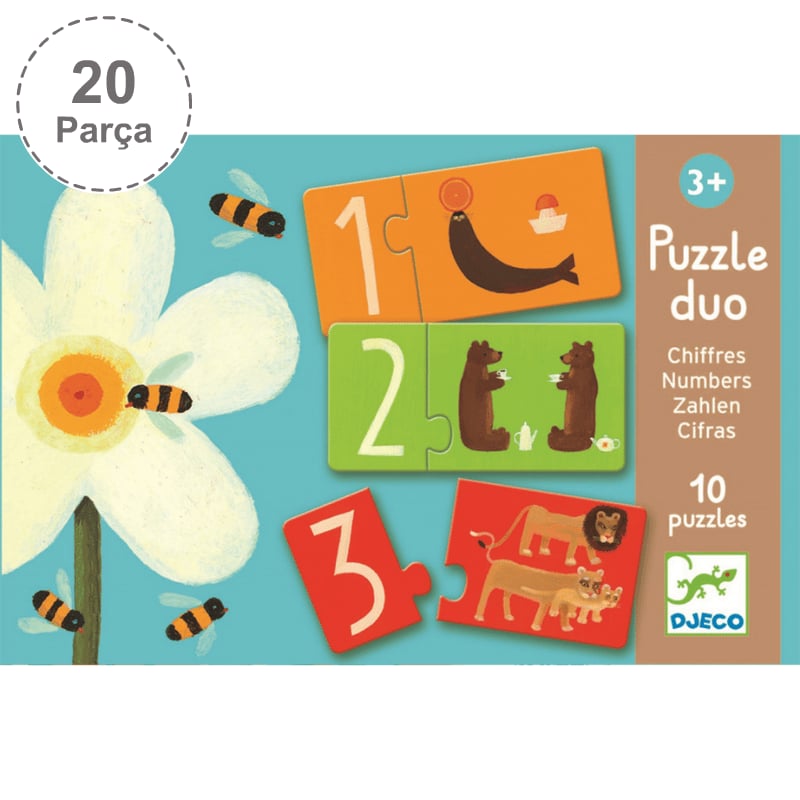 Djeco İkili Puzzle / Duo Numbers