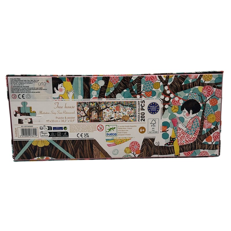 Djeco Panoramik Puzzle 200 Parça - Tree House