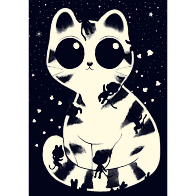 Djeco Wizzy Puzzle 50 Parça / Cuddly Cats