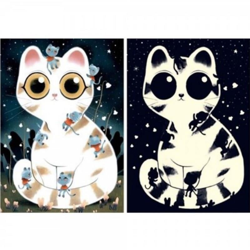 Djeco Wizzy Puzzle 50 Parça / Cuddly Cats