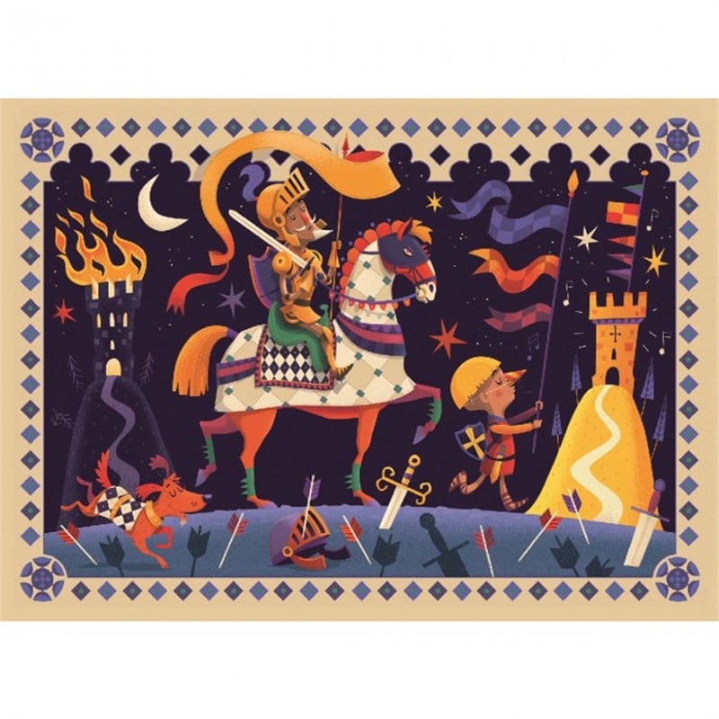 Djeco Dekoratif Puzzle 36 Parça/Don Quixotte