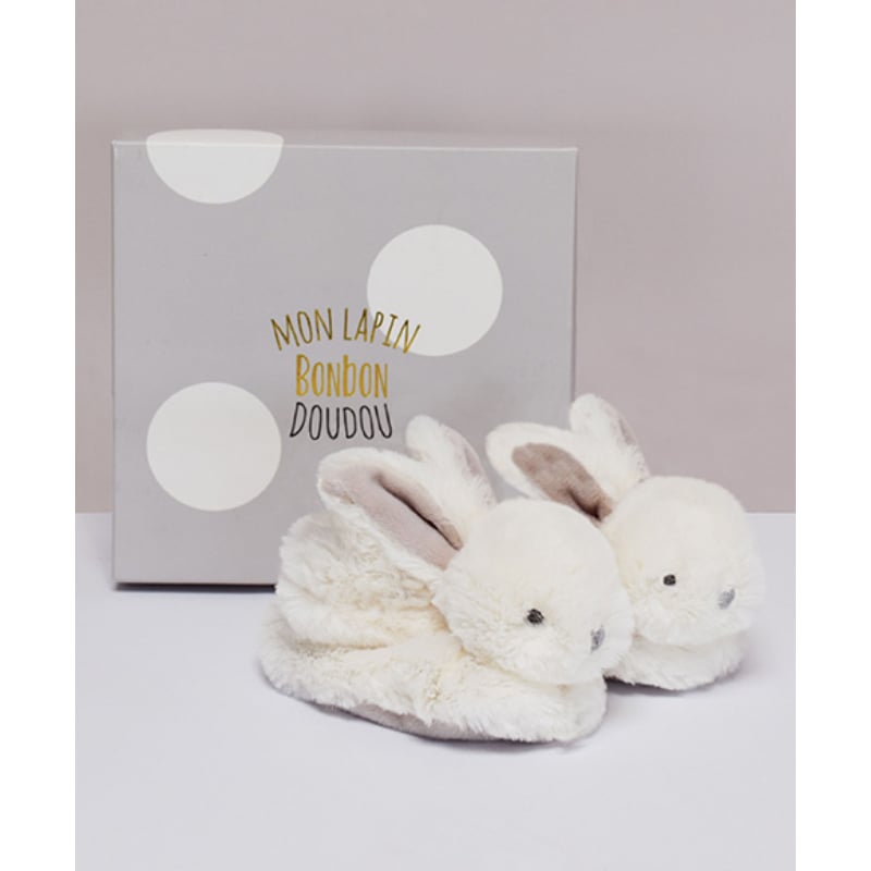 DouDou Hediye Kutulu Gri Tavşan Panduf