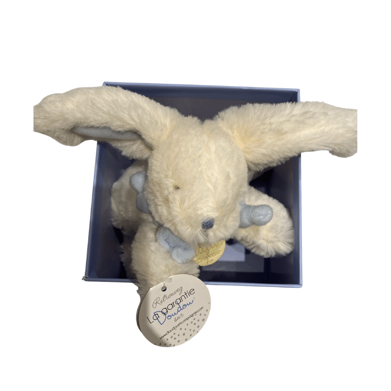 Doudou Hediye Kutulu Mavi Tavşan 20 cm