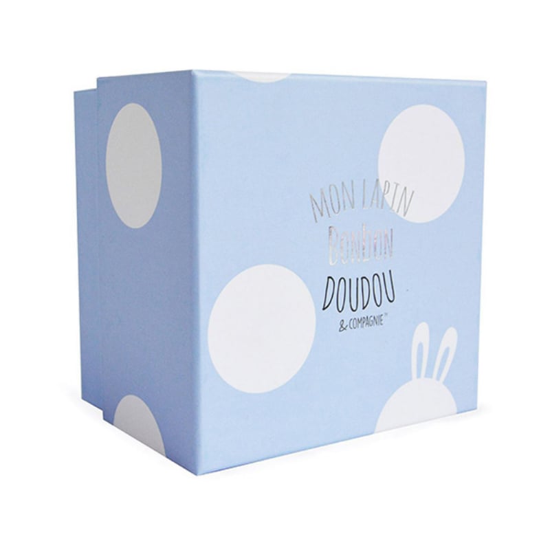 Doudou Hediye Kutulu Mavi Tavşan 20 cm