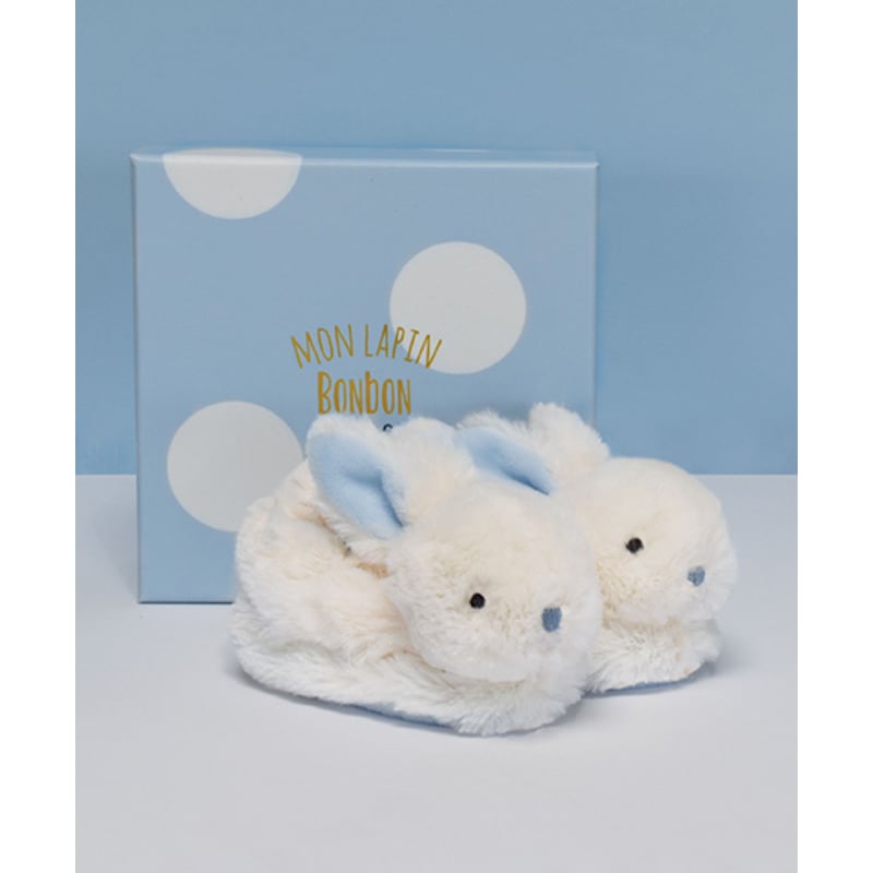 DouDou Hediye Kutulu Mavi Tavşan Panduf