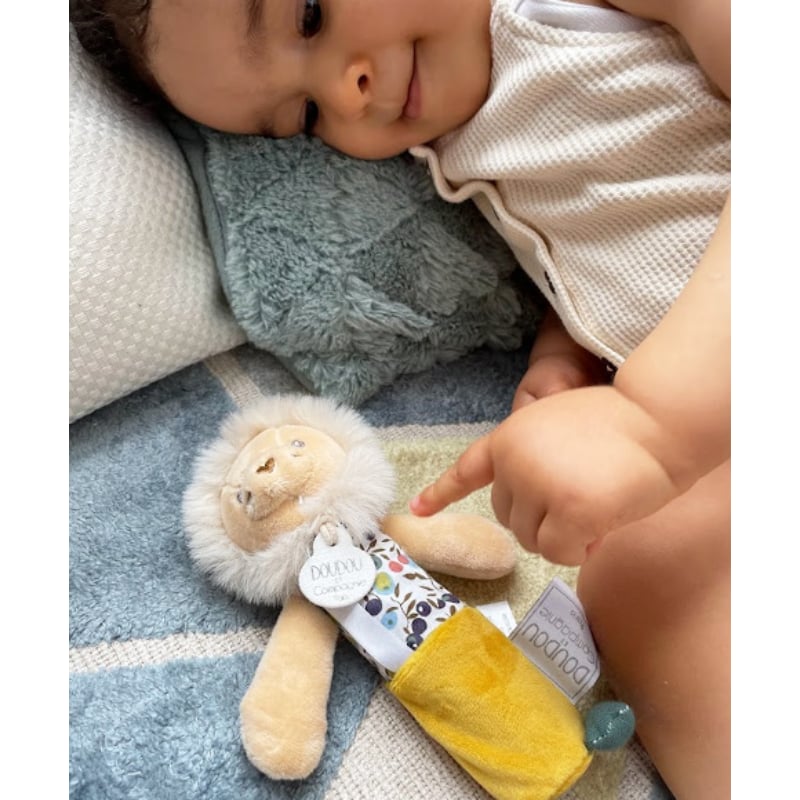 Doudou Sesli Mini Aslan