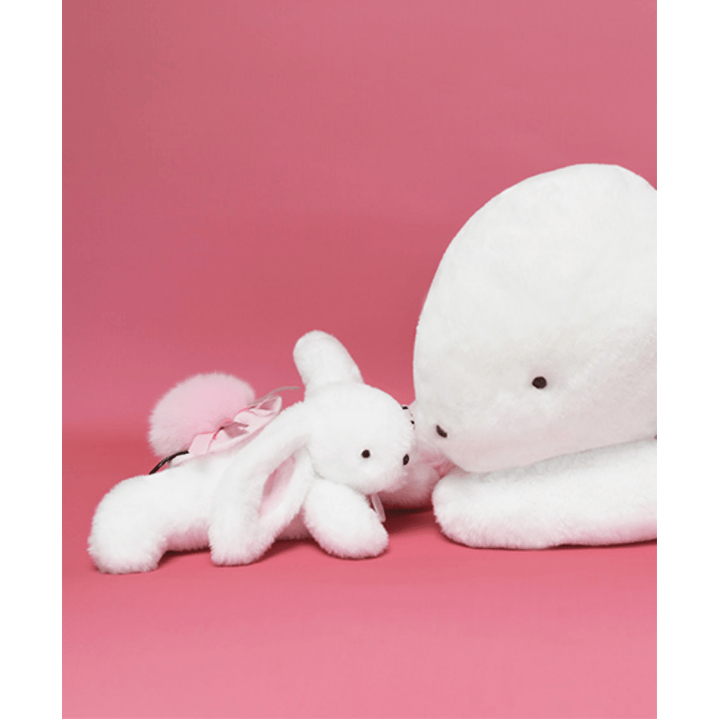Doudou Toz Pembe Ponpon Tavşan 25 cm