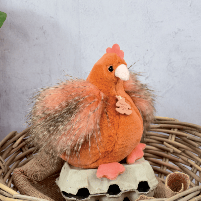 Doudou Turuncu Tavuk 20 cm