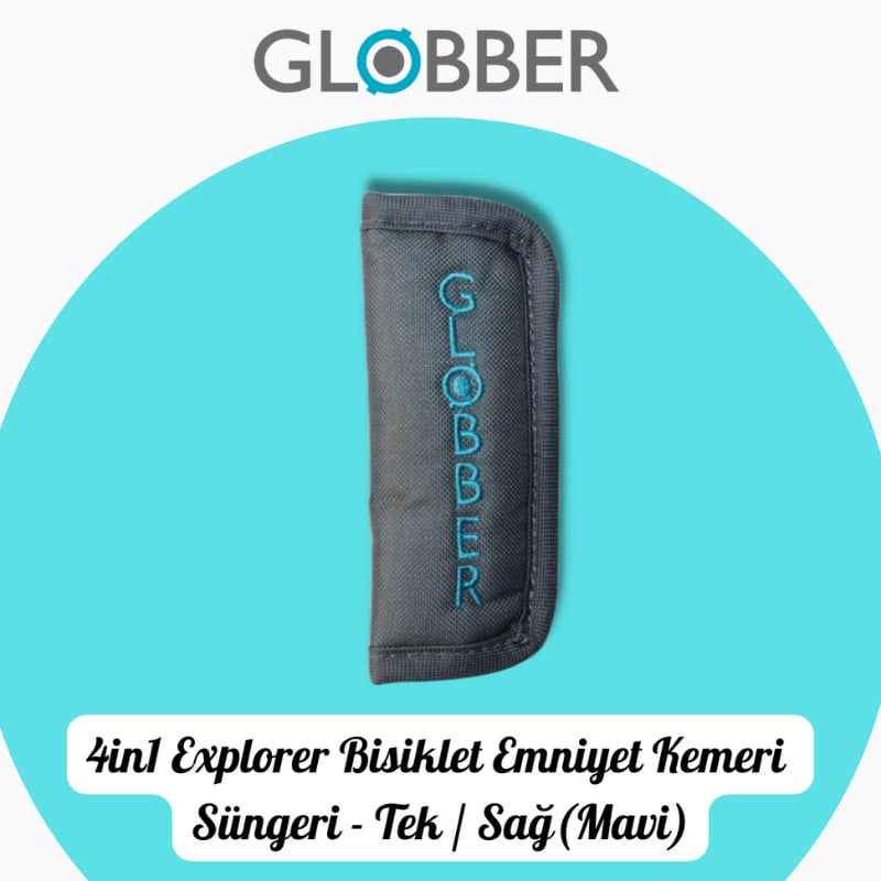 Globber 4in1 Explorer Bisiklet Emniyet Kemeri Süngeri (TEK-Mavi)