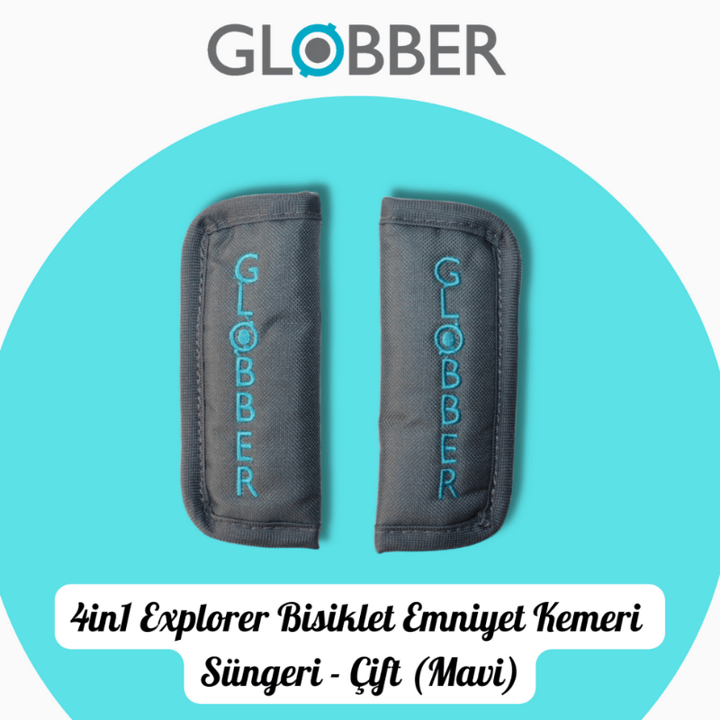 Globber 4in1 Explorer Bisiklet Emniyet Kemeri Süngeri (ÇİFT-Mavi)