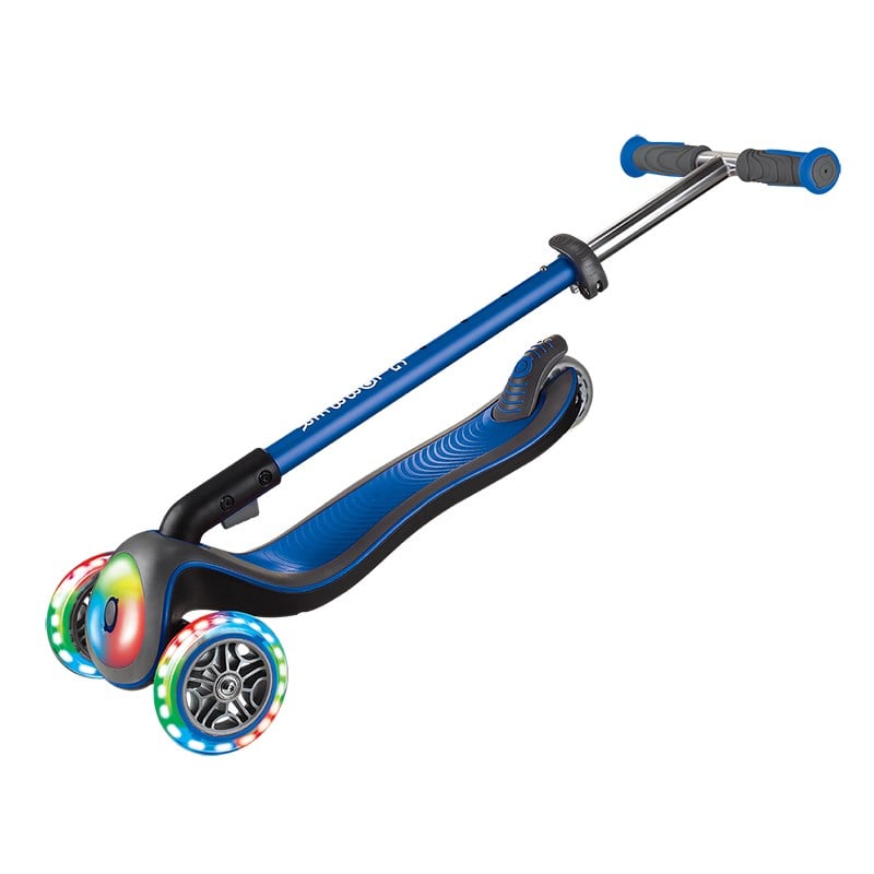 Globber Elite Deluxe Flash Full Işıklı Scooter - Lacivert