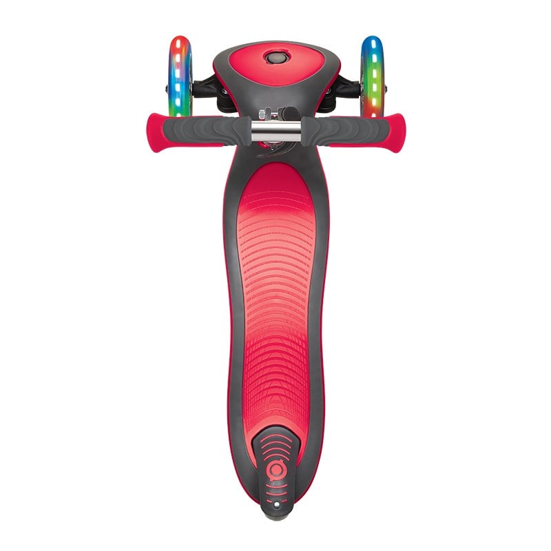 Globber Elite Deluxe Işıklı Scooter - Kırmızı