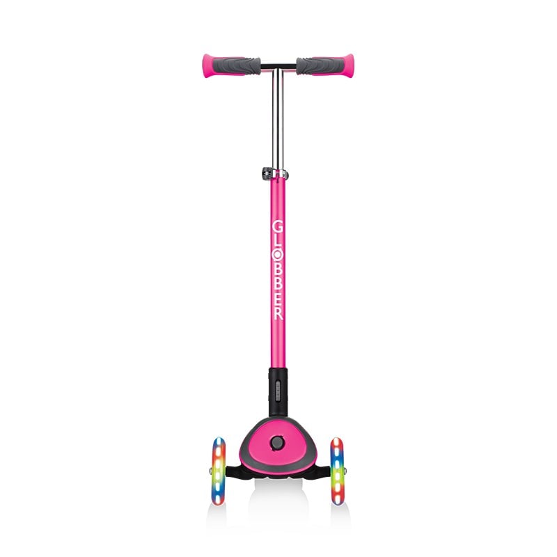 Globber Elite Deluxe Işıklı Scooter - Pembe