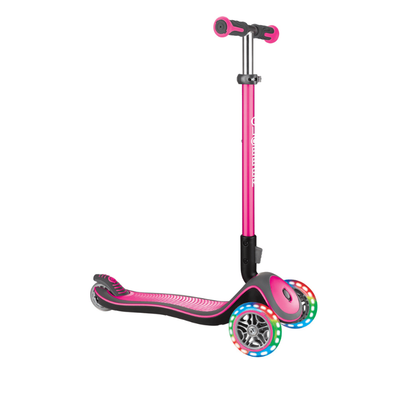 Globber Elite Deluxe Işıklı Scooter - Pembe