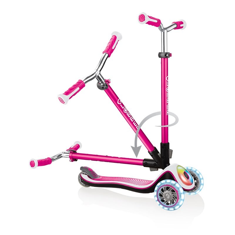Globber Elite Prime Full Işıklı Scooter - Pembe