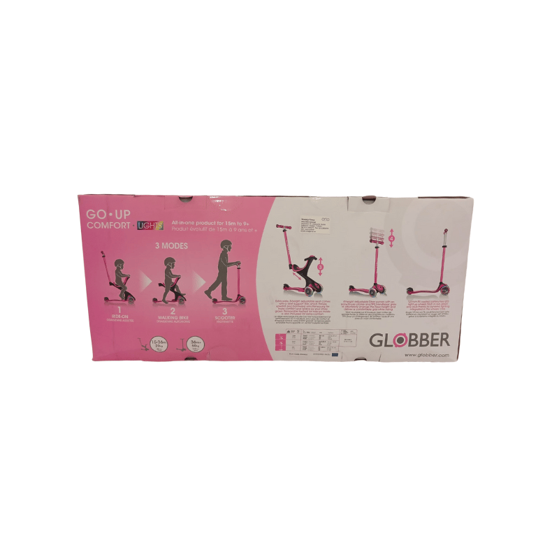 Globber Evo Go Up Comfort Işıklı Scooter - Pembe
