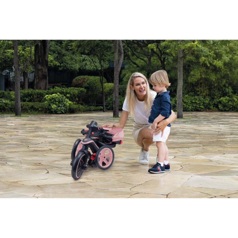 Globber Explorer 4in1 Katlanabilir Bisiklet - Pastel Pembe