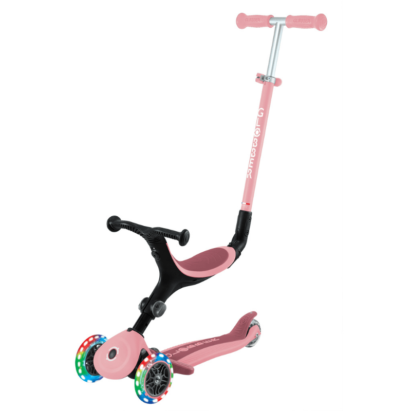 Globber Go Up Active Işıklı Scooter - Koyu Pastel Pembe