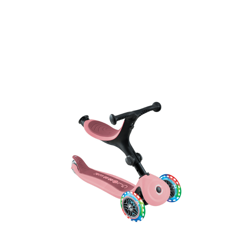 Globber Go Up Active Işıklı Scooter - Koyu Pastel Pembe