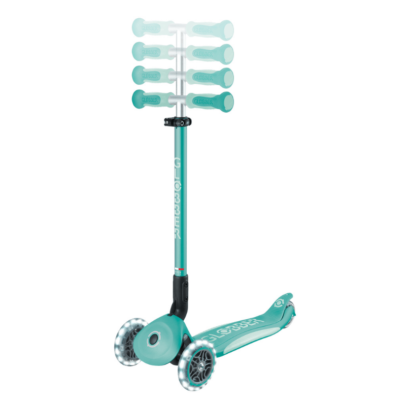 Globber Go Up Deluxe Işıklı Scooter - Mint Yeşili