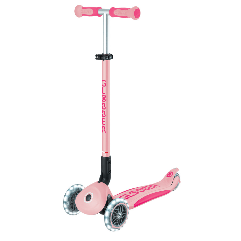 Globber Go Up Deluxe Işıklı Scooter - Pastel Pembe