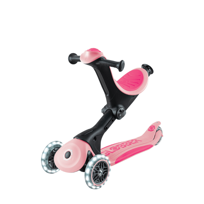 Globber Go Up Deluxe Işıklı Scooter - Pastel Pembe