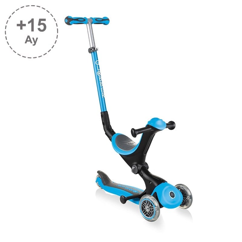 Globber Go Up Deluxe Scooter - Mavi