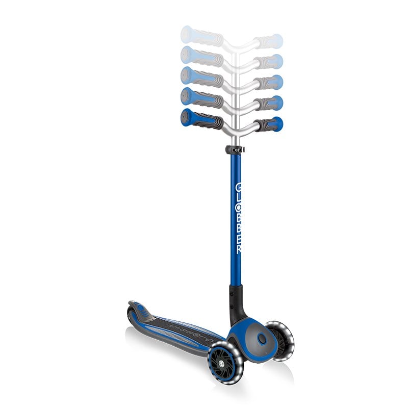 Globber Master Işıklı Katlanabilir Scooter - Lacivert