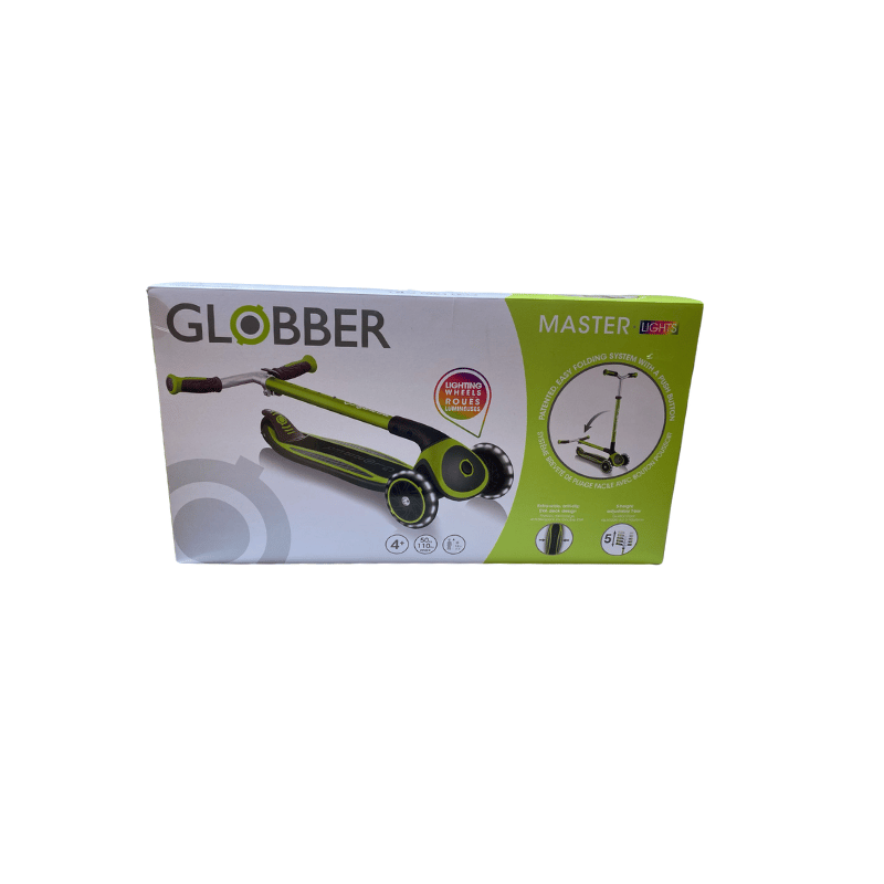 Globber Master Işıklı Katlanabilir Scooter - Yeşil