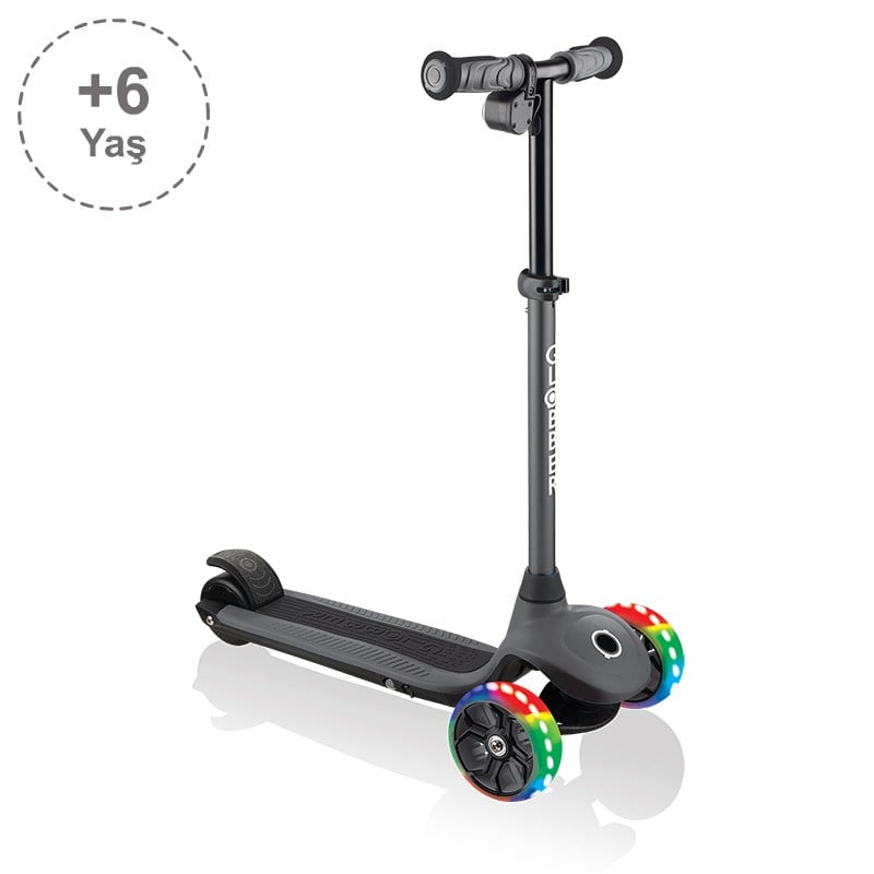 Globber One K E-Motion 4 Işıklı Elektrikli Scooter - Koyu Gri